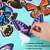 Wall Stickers 20PCS Butterfly Window Anti-Collision Clings Decals Reusable Stained Glass Film 3d Sticker