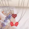 Pendentif Colliers 2 pcs Coeur Brique Couples Collier Pour RS Femmes Hommes Lego Elements Amis Colliers Valentines Cadeau JewelryL231218