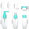 Storage Bottles 1 2 3 Set Travel Empty Cosmetics Cream Hand Wash Dispenser Washable Shower Toiletry Makeup Organizer Pink