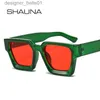 Lunettes de soleil Shauna Ins Popular Women Square Squone Sunglasses Retro Men teintés teintées UV400L231218