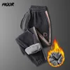 سروال رجالي hiqor سميكة رجل عارضة سراويل الصوف الشتاء للرجال lambswool joggers sweatpants track pant y2k clothing 231218