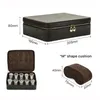 Watch Boxes Cases High end Leather Box for Men Storage Zipper Bag Organizer Luxury Retro Crazy Horse Skin Fall Prevention 10 Slot Collect 231216