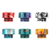 Top 810 Resin Drip Tips Wide Bore Dripper Tip Mundstück 8 Styles Wählen Sie für TFV8 TFV12 Zigarettentank RBA Zerstäuber Raucherzubehör