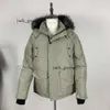 Knivknogar Duster Winter Down Canada Jacket Leisure Coats Windproof Overcoat Waterproof Proof Puffer Tjock Colla Real Wolf Fur 523