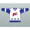 Aangepaste ROMA GAUTHIER 21 LE NATIONAL DE QUEBEC HOCKEY JERSEY LANCE ET COMPTE NIEUWE Top gestikt S-M-L-XL-XXL-3XL-4XL-5XL-6XL