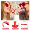 Lunettes de soleil amusantes sans bords en forme de cœur, 60 pièces, pour enterrement de vie de jeune fille, verres colorés bonbons, cadeau de mariage, cadeau de fête pour invités