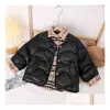 Winter Girls Boys Designer Down Cotton Clothes Luxury High Quality Coats Children Warm Windproof Childrens Size 100Cm-160Cm Drop Del Dh4V9