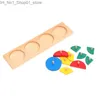 Sorting Nesting Stacking toys Montessori Fraction Circles Puzzle Board W/ Knob Wood Kids Learning Resources Early Childhood Educatio Game Q231218