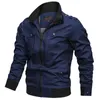 Taktiska jackor Spring Autumn Jacket Men Cotton Windbreaker Bomber Coat Militära herrtaktik Jackor Man Cargo Casual Jacket Mens kläder 2022L231218