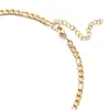 Figaro – bracelet de cheville en forme de cœur pour femme, chaîne en or jaune 14 carats, bijoux de plage d'été