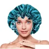 Hårklippare tillbehör Kvinnor Silk Night Cap Hat Double Side Wear Head er Sleep Satin Bonnet For Beautif Hair - Wake Up Perfect Da DHE18