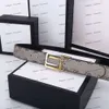 Moda classica da uomo Cinture firmate Donna Uomo Casual Lettera Fibbia liscia Cintura di lusso Cintura Larghezza 3,5 cm Taglie 105 -125 cm