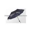 Paraguas Mujeres Paraguas Lluvia Negro Dedo Medio Hombres A prueba de viento Parasol plegable GC1671 Entrega de gotas Hogar Jardín Hogar Misceláneas DHSFI