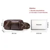 Wallets Durable Men Fanny Waist Pack Belt Hip Bum Genuine Leather Running Bag Phone Pouc