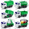 Electric RC Car Children's Duże zestaw zabawek zraszaczy może spryskiwać śmieci ciężarówkę zamiatanie miasta sanitaria