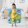 set 210 lat dinozaur dzieci Cartoon Cloak Beach Bathodwear Sakpiewear UV Ochrona przeciwsłoneczna Sprzęt Summer New Boy Boshobe Cloak