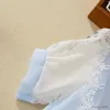 Vestidos da menina verão crianças vestidos azuis para meninas princesa flor vestido longo roupas do bebê crianças adolescentes trajes 4 6 8 10 12 anos