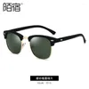 Sunglasses 2023 Polarized Men Women 3016 Design Half Frame Sun Glasses Semi Rimless Classic UV400