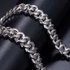 Msn-522 Chinese Cheap Price Iced Out Hip-hop Jewelry 925 Silver Men's Moissanite Cuban Link Chain