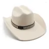 Berets Herrenhüte Western Cowboyhut Cowgirl Country Jazz Reiten 2023 Panama Fedora Caps Luxus