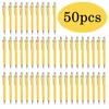 50st Bamboo Wood Ballpoint Pen Signature 1.0mm NIB Business Office School Stationery