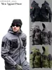 Tactische jassen Shark Skin Militaire jassen Heren Tactische softshell Winddicht Waterdicht Cargo-jack met capuchon Outdoor-uniformen Multi-pocketsL231218