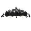 Party Supplies Schwarz Hexe Stirnband für Frauen Mädchen Gothic Prinzessin Tiaras Genickstück Halloween Kostüme Kopfschmuck R7RF