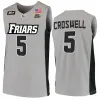 College Basketball Providence Friars Jersey 23 Bryce Hopkins 5 Ed Croswell 22 Devin Carter 10 Noah Locke 4 Jared Bynum 0 Alyn Breed Universi