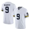 Personalizado Juventude Homens JJ McCarthy Jersey Kids Woodson 10 TomBrady 97 Aidan Hutchinson Peppers College Football Costurado Amarelo Azul Branco