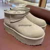 Klasyczne Ultra Mini Bott Bott Tasman Tazz Designer Matte Fur Boots Kapcieczki