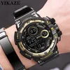 Armbanduhren Militär Digitaluhr für Herren Outdoor Herren Sportuhren Uhr Wasserdicht Leuchtend Chronograph Student Elektronische Armbanduhr 231216