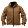 Giacche tattiche 2023 Nuova moda tattica Recon giacca in pile full zip esercito con cappuccio da uomo combattimento caldo casual felpa con cappuccio tuta sportiva L231218