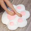 Coussin Oreiller décoratif 70 60 cm Kawaii Cat Paw Peluche Jouets Mignon Doux Coussin de sol en peluche Chaise Canapé Butt Pad pour la décoration de la maison Bureau Sieste Poupées 231218