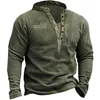 Tactical Jackets Men's V-neck Outdoor Fleece Warm Henley Neck Tactical HoodieL231218