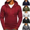 Giacche tattiche Moda Inverno Cappotto con cappuccio per uomo Giacca tinta unita Felpa con zip basic Capispalla Felpa con cappuccio Cappotti caldi Casual Giacche maschiliL231218