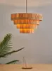 Pendant Lamps Wabi Sabi Chandelier Japanese Retro Bedroom Straw Lamp Living Room Teahouse Restaurant Light For Study Bar