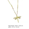 Pendant Necklaces Girls Necklace Personalized For Women Accessories Dragonfly Jewelry Chain Miss