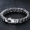 Massive Heavy Stainless Steel Bracelet For Men Mens Link Chain Bracelets Metal Bangles Armband Hand Jewelry Gifts Boyfriend 220222326O