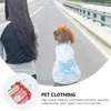 Dog Apparel 4 Pcs Pet Vest Girls Cotton Pajamas Autumn Winter Costume Coat Flannel Garment