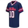 Anpassade Ole Miss Rebels College fotboll Jersey Jaxson Dart Spencer Sanders Eli Manning Quinshon Judkins Tre Harris Watkins Dayton Wade Ashan