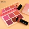 Blush Imagic Blush Palette Makeup 6 Färger Professionell kind Blush Pearl Orange Pigment Högkvalitativ skönhet Kosmetisk smink Blushes 231218