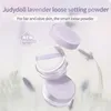 Pó facial Judydoll Pó solto Maquiagem Controle de óleo Pó de acabamento transparente à prova d'água Configuração de rosto cosmético com sopro 231218