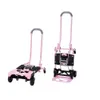 Andra trädgårdsmaterial Cosco Shifter Multi Position Folding Hand Truck and Cart Pink Trolley Shopping Cart 231218