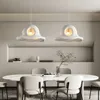 Lampes suspendues Nordic WabiSabi LED Chapeau Lumières Lustre Restaurant Suspendre Lampe Bar Chambre Salle à manger Décor À La Maison Luminaire Suspendu