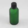 Бутылки для хранения Косметический контейнер Стеклянная бутылка эфирного масла емкостью 50 мл с капельницей 1,7 унции матовая