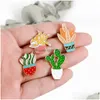 Pins Broches 13 pièces Lot émail couleur mixte Cactus broche broches ornements vestes Badge épinglette bijoux cadeau pour enfants filles Xz1 Dhwbo