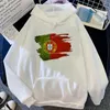 Kobiety z kapturem Portugalia Winter Anime zabawne polarowe bluzy odzieżowe Sweter żeńska