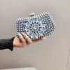 Crystal Sunflower Golden Banquet Clutch Dress Women's Bag European And American Evening Bag Ladies Handbag FMT-4085