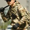 Giacche tattiche Mege Tattico in pile con cappuccio Camouflage Militare Abbigliamento da caccia all'aperto Inverno spesso caldo Giacca multicam Capispalla da uomo MaglioneL231218