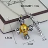 Pendant Necklaces Once Upon a time Necklace Men Women Vintage Cup Sword Pendant Necklace Creative Jewelry Accessories Charm ChokerL231218